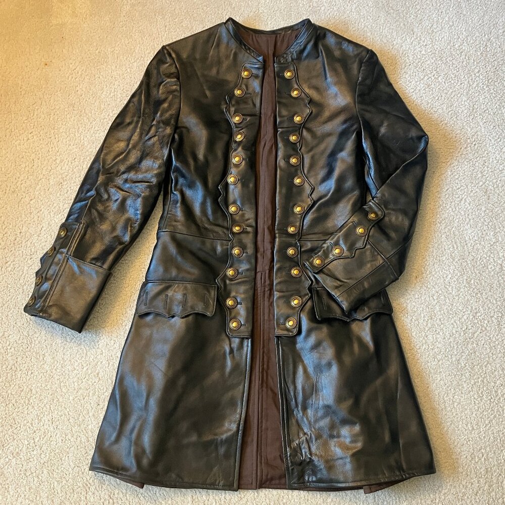 Pirates of the Caribbean Will Turner cosplay leather frock coat